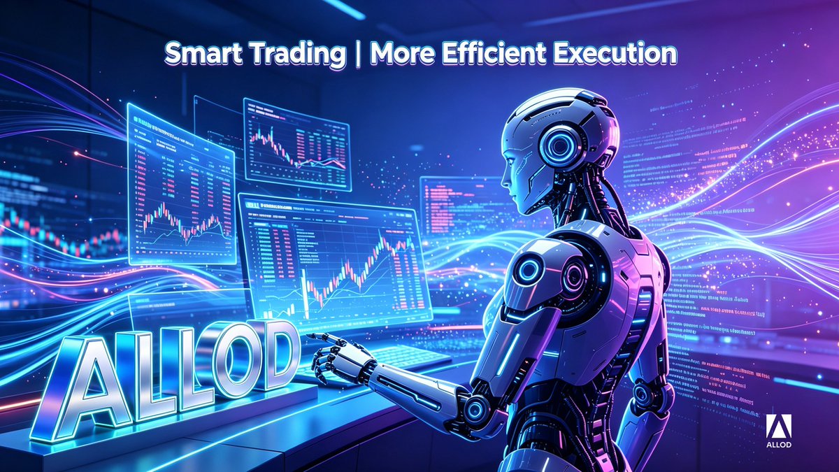 Allod_Official's tweet photo. On-chain trading is becoming smarter.

Market shifts, order depth, order timing, and risk ranges all require faster judgment.

Allod introduces an AI strategy system to provide users with more efficient trading insights and execution support, bringing on-chain order book trading closer to professional market standards. 📈

AI + On-chain Execution is emerging as a new trend.🤖

#Allod #AITrading #DeFAI #Web3 #Trading