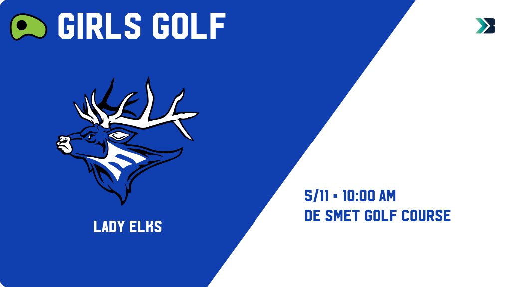 GoElkNation's tweet photo. Girls Golf (Varsity) Meet Day! - Check out the event preview for the Elkton-Lake Benton Lady Elks. It starts at 10:00 AM and is at De Smet Golf Course. https://t.co/0oEQEYnslT https://t.co/Le33yCk0N2