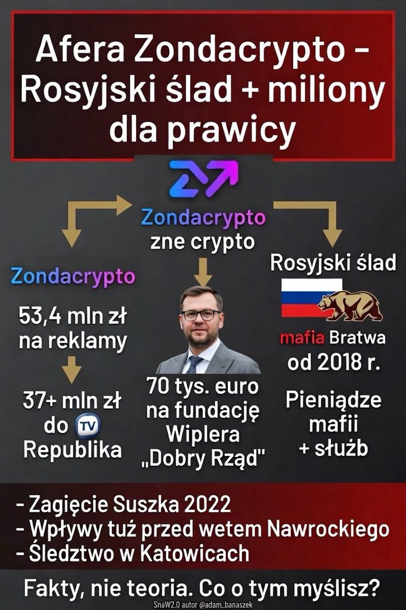 <a href="/pisorgpl/">Prawo i Sprawiedliwość</a> <a href="/SasinJacek/">Jacek Sasin</a> Okradacie Polaków, nawet jak nie jesteście u Władzy!
PiS to Pachołki Putina, opłacani przez jego Mafię!
Złodzieje