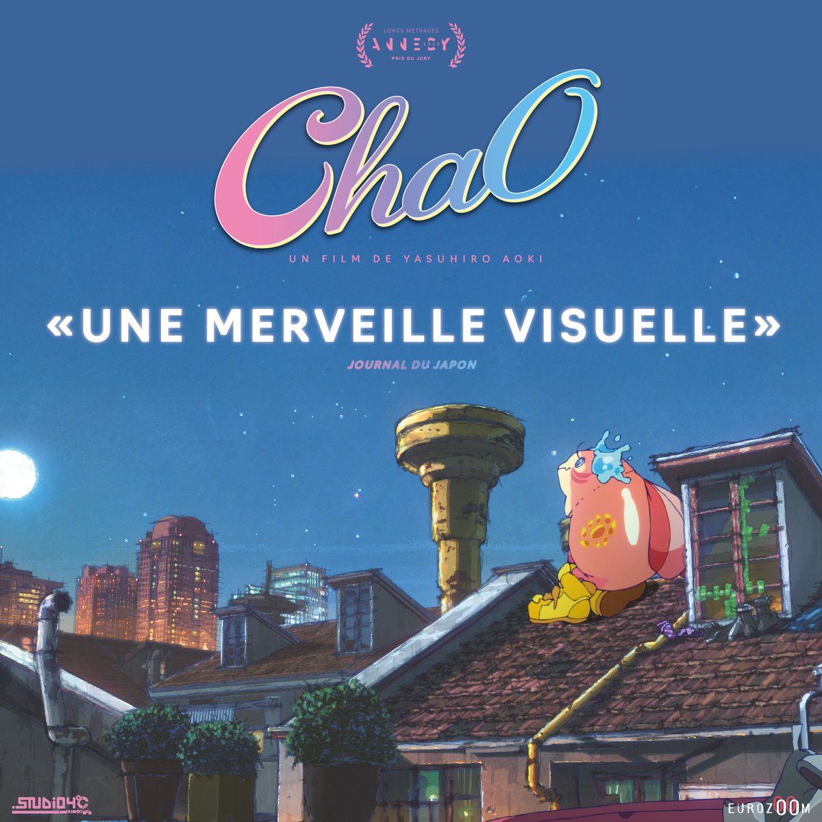 infosEurozoom's tweet photo. 🧜♂️CHAO sort mercredi au cinéma !
Ne manquez pas la nouvelle pépite du STUDIO 4°C - prix du Jury à Annecy 2025 !
https://t.co/hNIQKsPtIC
@JournalDuJapon
#studio4c #festivalannecy #chao #japanime https://t.co/Ivfe8E3JPz