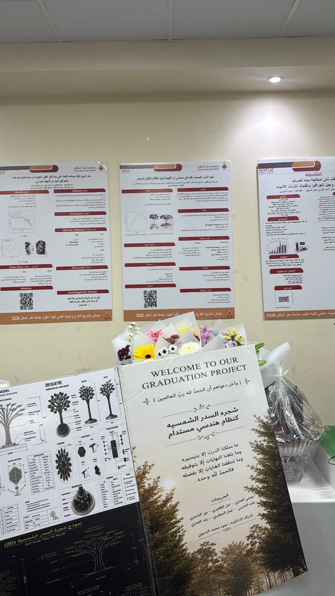nujud_dr's tweet photo. فخورة بالإشراف على مشاريع تخرج طالبات قسم الفيزياء بجامعة حفر الباطن، ورؤية هذا الشغف العلمي والإبداع البحثي يتحول إلى نماذج ومشاريع تحمل حلولًا مبتكرة في مجالات الاستدامة والطاقة والتقنيات الذكية. ✨
كل مشروع هو قصة طموح، وكل إنجاز هو خطوة نحو مستقبل علمي أكثر إشراقًا https://t.co/1F11wTvqWM