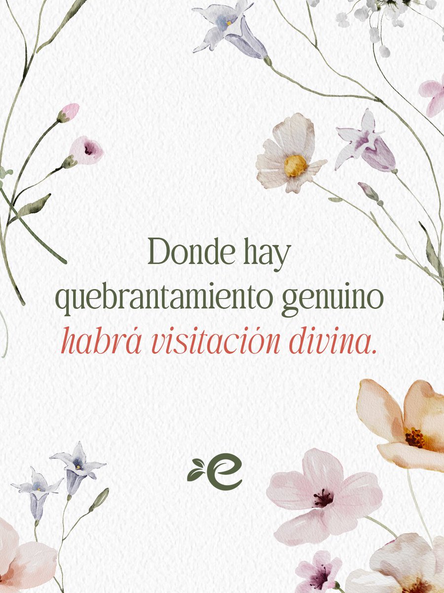EdificaMujer's tweet photo. Cuando nos humillamos delante de Él, su gracia y su paz llenan nuestra vida.

 “Cercano está Jehová a los quebrantados de corazón; y salva a los contritos de espíritu.” 
— Salmos 34:18

#EdificaMujer https://t.co/U9Mnx6PJii