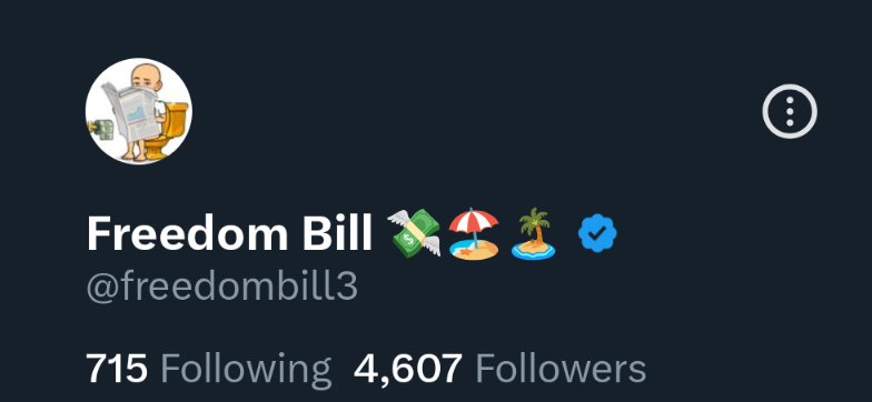 Freedom Bill 💸🏖️🏝️ tweet media