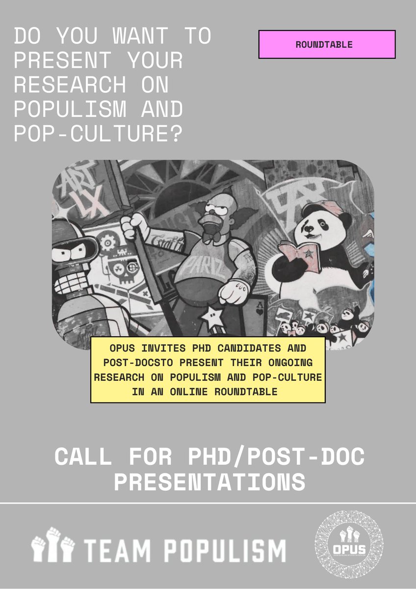 OPUSinitiative's tweet photo. 🎓Calling all PhD candidates and post-docs!
 
OPUS invites you to present your ongoing research!
Share your work and connect with fellow researchers in the field.
 
You can reach us through our mail: initiativeopus@gmail.com
or through our socials!

📩 Submit your idea today! https://t.co/byeLCCQu8e