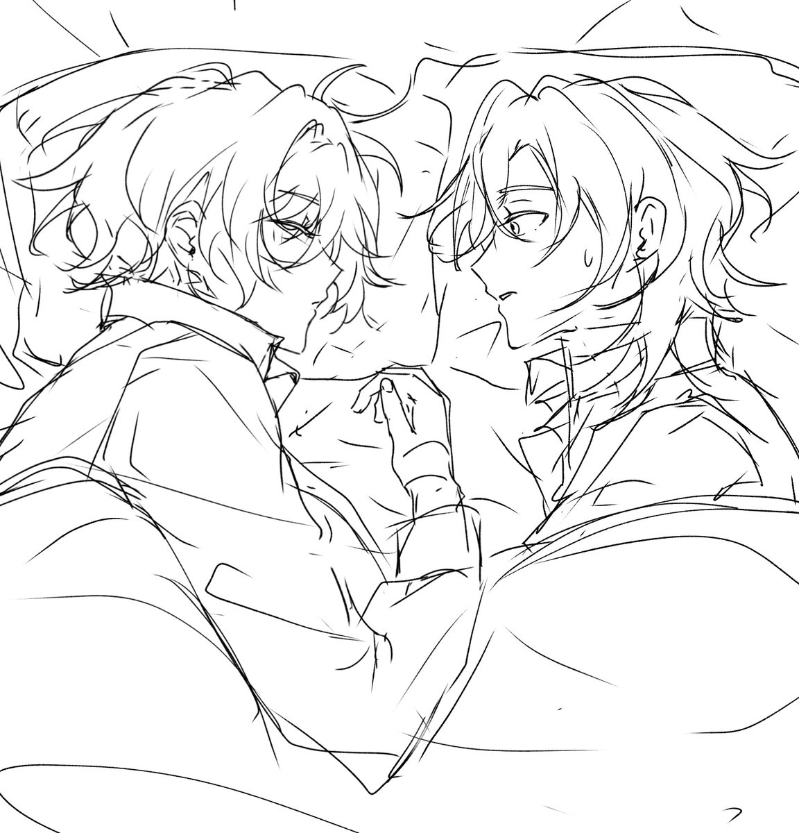 alicee_MOB's tweet photo. Waking up seeing his lover's beautiful face that he could not hold back
中太 https://t.co/679S6gOzKN