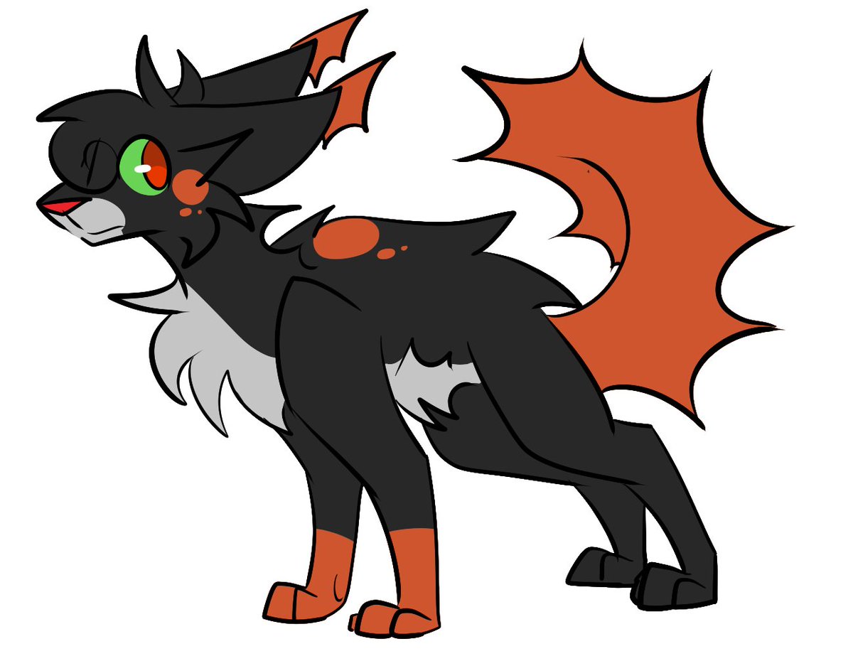 GalacticRing_'s tweet photo. Hollyleaf!! I love giving her hints of ginger, and I think she wears a red tail rather well, so it's an aspect that has stuck with previous designs as well! I feel like I got the fur shape a bit better, too...

2026 -> 2024 -> 2021 https://t.co/DMYtD5wnBP