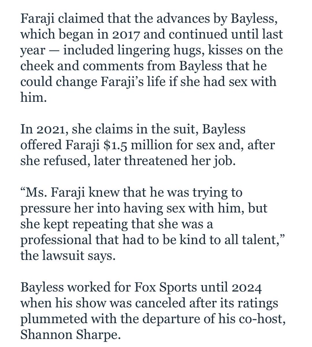 22AceOne's tweet photo. @RealSkipBayless All this and skips wife Ernestine at home having to accept her husband trying to cheat on her . It’s not the first time it’s just the first time Skip got caught ..  skips a dirty ass man !!! https://t.co/RdxVOhAAoe