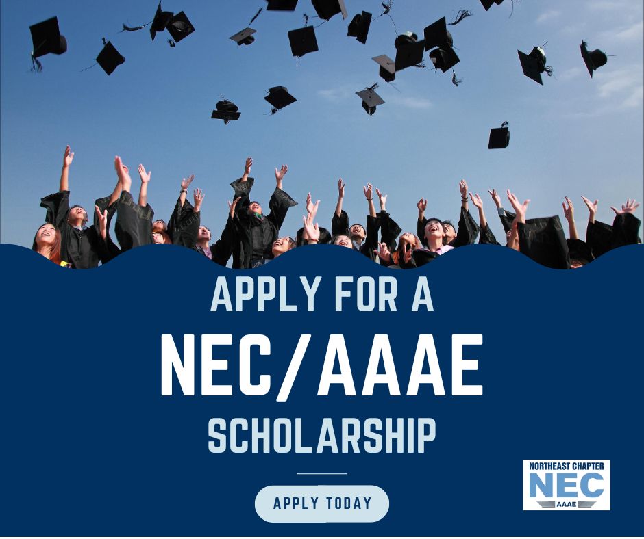 necaaae's tweet photo. Apply for an NEC/AAAE scholarship today!

NEC/AAAE wants to help support the next generation of leaders in aviation. If this is you, submit a scholarship application now! https://t.co/W1aPjHZzTh