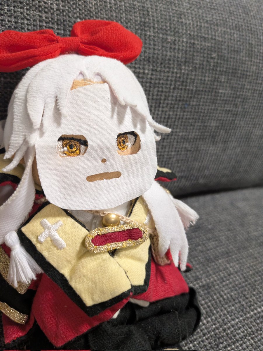 私と一緒にパック中、、、
#自作ぬい