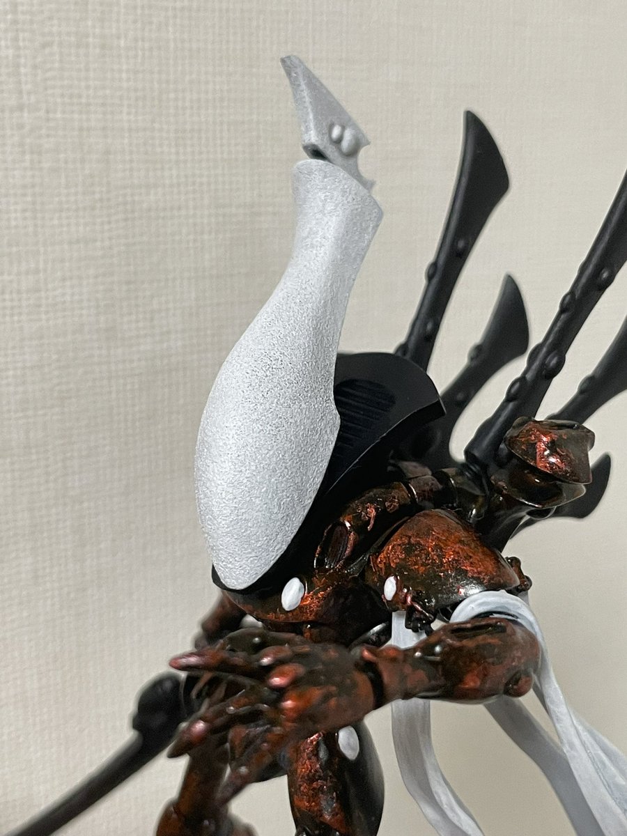 AlikaUp's tweet photo. とりあえず白く塗ってみた。
メラニンスポンジで叩き塗りしたので、表面が石っぽくなった。
これで行こう。 https://t.co/iHKGEYlSvS