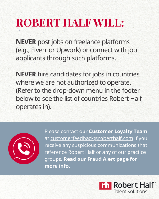 Noecolina98's tweet photo. Employment scams are evolving. Here are a few ways to spot fake recruiters and protect yourself: https://t.co/SKKAA7MFjn #RobertHalf #FraudAlert #JobSearch https://t.co/Pm6oHGNVUw https://t.co/WMP4ysTNqy