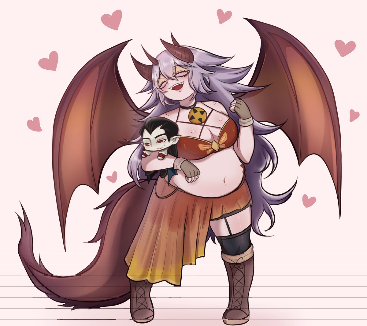 Hoardofplush's tweet photo. Sometimes a girl just needs her emotional support vampire plush
#MageVArtz

🎨 @MakiZenos 

Repost because Twitter had a weird image hiccup and this piece is just too pretty for that https://t.co/XFgYImmXL7