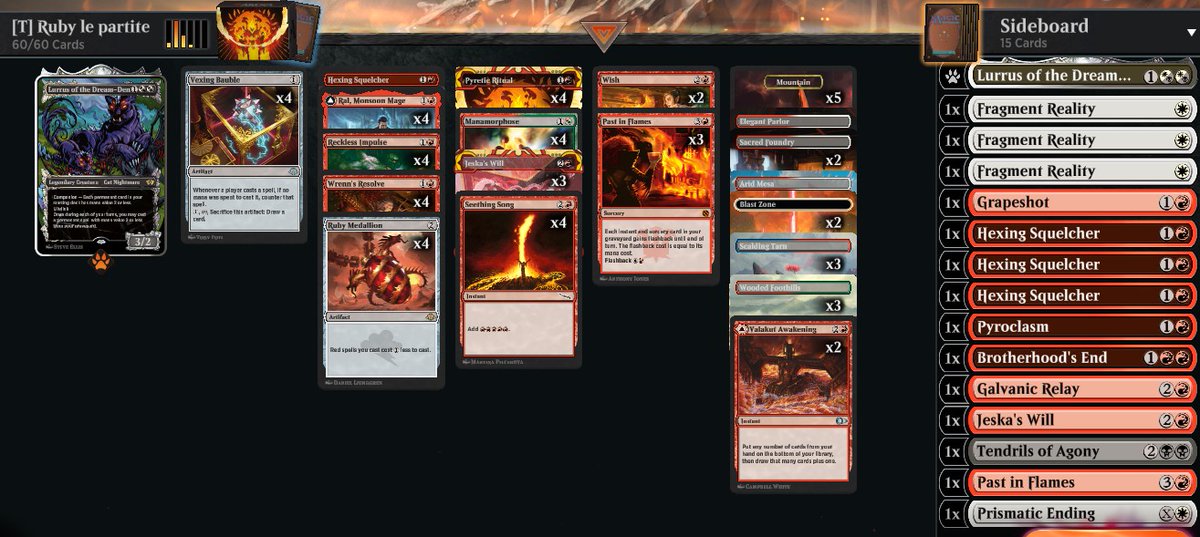 CunicoliGoblin's tweet photo. Not a winning list, but this is the deck I played the most in this #Timeless #Challange and with which I had the most fun!
I got at least one 6-1 with it (probably 2 but I didn't screen) and I liked the list a lot.
No Ancient Tomb because it's not needed and drains too much life! https://t.co/0hRWwLpLu1