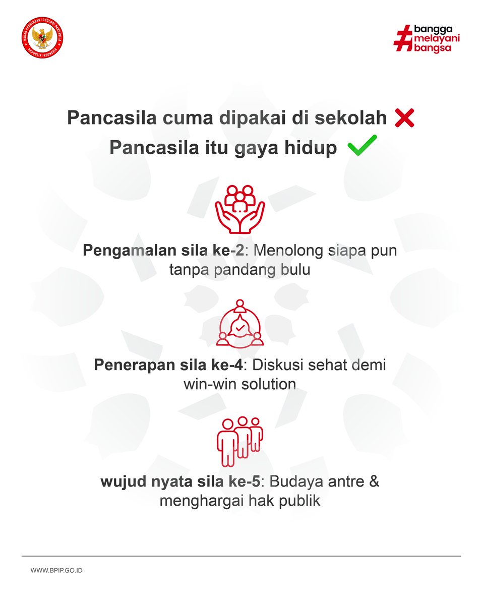 Badan Pembinaan Ideologi Pancasila tweet media