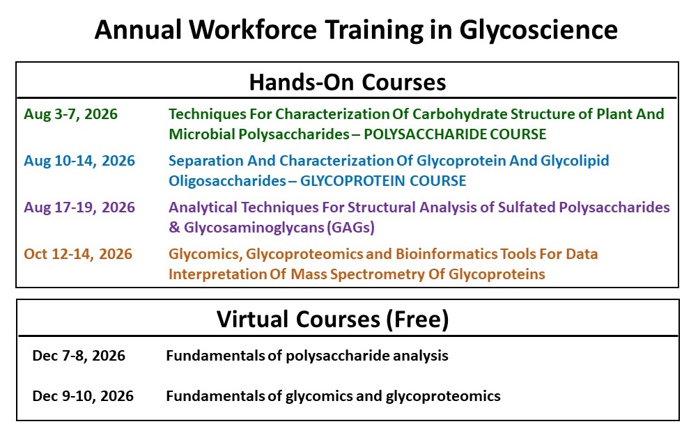 CCRCUGA's tweet photo. Registration is open for hands-on, laboratory-focused training at #CCRC.

To learn more about the trainings and registration, please visit: https://t.co/EAZNQhA4gK

#glycotime #glycoscience #glycomics #MassSpec #NMR #glycobiology #ResearchTraining #UGA https://t.co/QmdCZ8TUew
