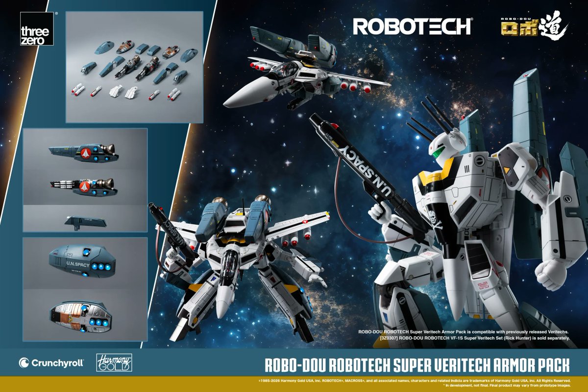 taghobby's tweet photo. threezero 2027年第1季發售: ROBO‐DOU series《ROBOTECH》Veritech用 Super Part -  https://t.co/HFEa2VbOUw https://t.co/abr5QTZeaZ