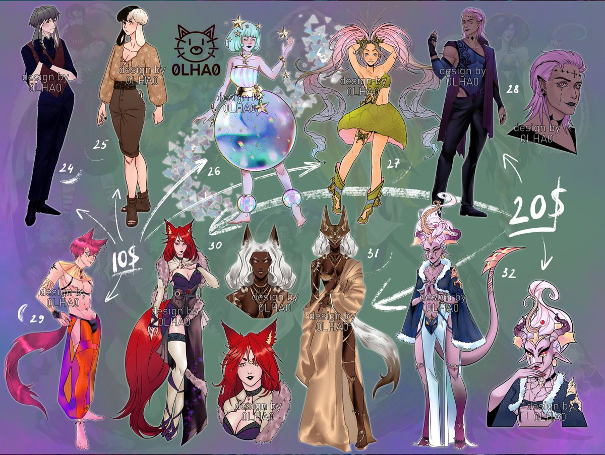 0LHA_0's tweet photo. To celebrate my birthday, I'm having a character sale! I hope you find one you like! Thanks for stopping by ;)

Payment: Payoneer/Mono

#adopt #adopts #adoptable #adoptables #sale #oc #character #design #concept #humanoid #dnd #rpg #vtuber https://t.co/qvuAk29j9l