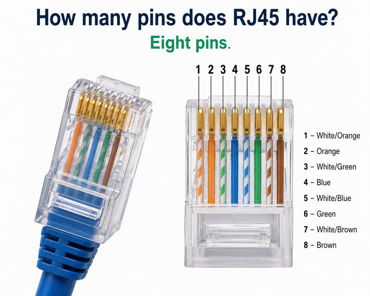 52_Networks's tweet photo. How many pins does RJ45 have?
Eight pins.
#52Networks #RJ45 #Eightpins #usa https://t.co/ql0scIyfPR