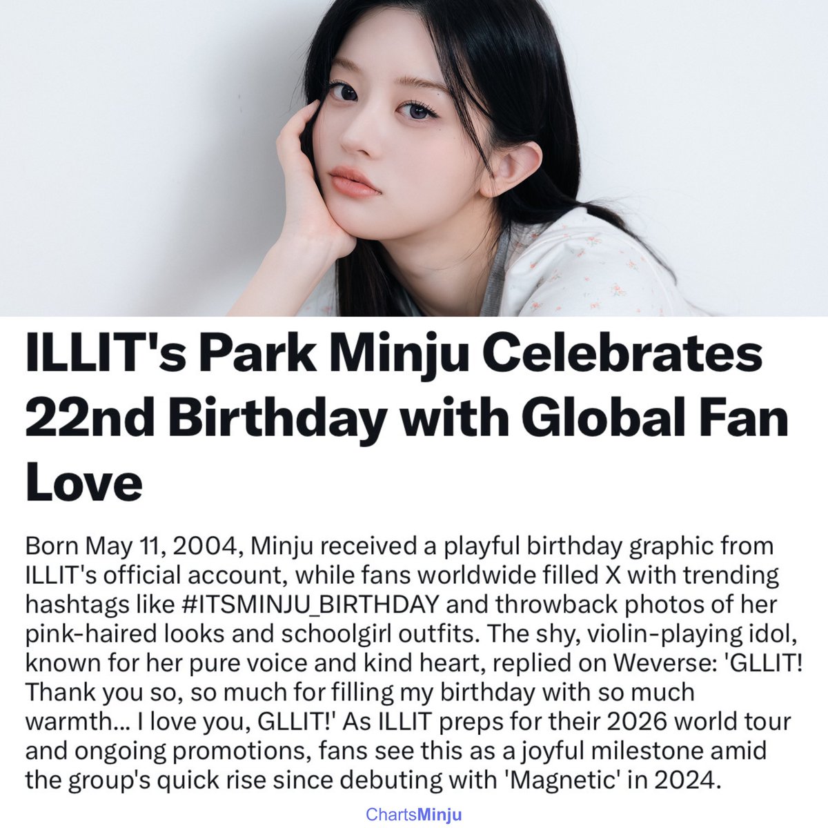 MINJU CHARTS tweet media