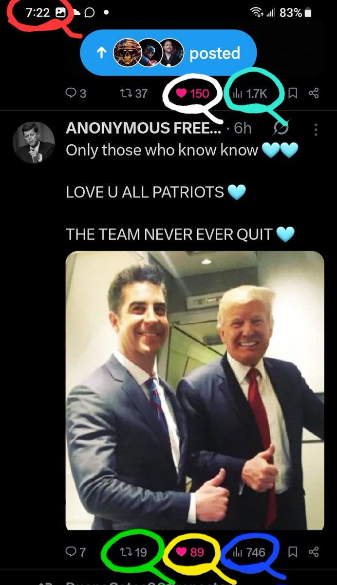 DeanDavis33's tweet photo. 1️⃣5️⃣0️⃣ #OneFifty 
⚡️1️⃣9️⃣ #Nineteen 
😎8️⃣9️⃣ #EightyNine 
🐸1️⃣7️⃣ #Seventeen ✊️
7️⃣4️⃣6️⃣ #SevenFourSix 
😏 #WhatAreTheOdds 😁
7️⃣2️⃣2️⃣ #SevenTwoTwo 🐇 https://t.co/8ZsGvZgVTR