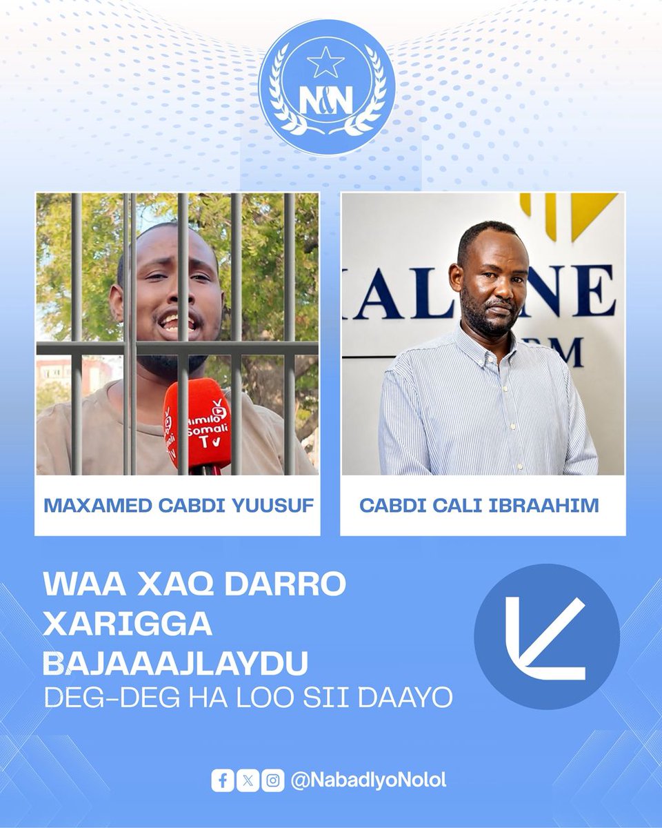 Avv_Abdirizak's tweet photo. The Leader of the N&N Party and the 9th President of Somalia, Mr. Mohamed Abdullahi @M_Farmaajo, has condemned the arrest of two citizens who were going about their daily lives.
#NNParty https://t.co/XfsFy9XjQf