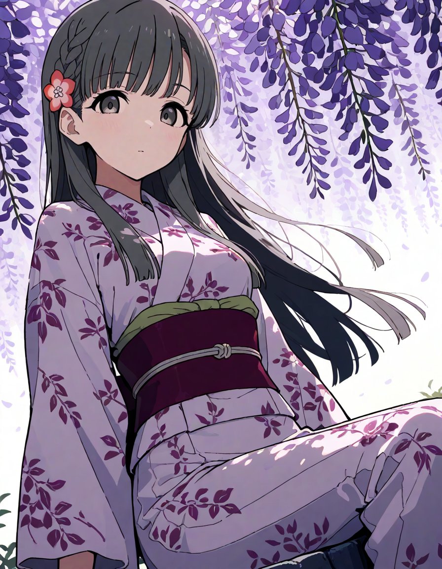 藤の花と小早川紗枝