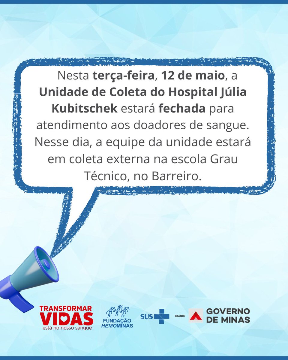 Fundação Hemominas tweet media