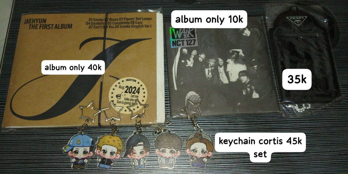 caanttik's tweet photo. wts rd ina aab nct

harga exc. pack dan adm

t. dream mark jeno renjun haechan jaemin chenle jisung jaehyun yangyang album savory pb photobook beat it up biu digipack walk moneyclip cahol prada keychain cortis https://t.co/sgWpxfohyx