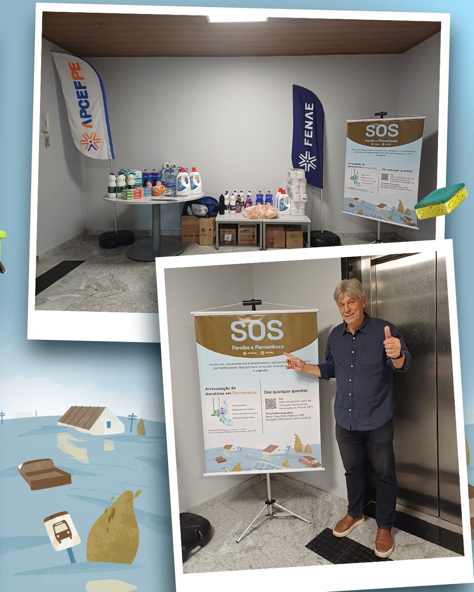 apcef_pe's tweet photo. Solidariedade que acolhe, transforma e renova esperanças 💙🤝

💳 Faça sua doação:

📲 PIX
CNPJ 34.267.237/0001-55
Federação Nacional das Associações do Pessoal CEF

🏦 Transferência bancária
Banco Caixa (104)
Agência: 4316
Operação: 003
Conta corrente: 266-0 https://t.co/ces1P9EaFA