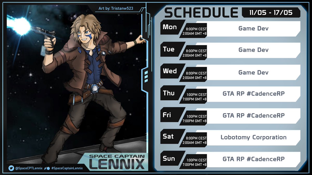 Lennix 🚀🌑 Space Captain VTuber tweet media