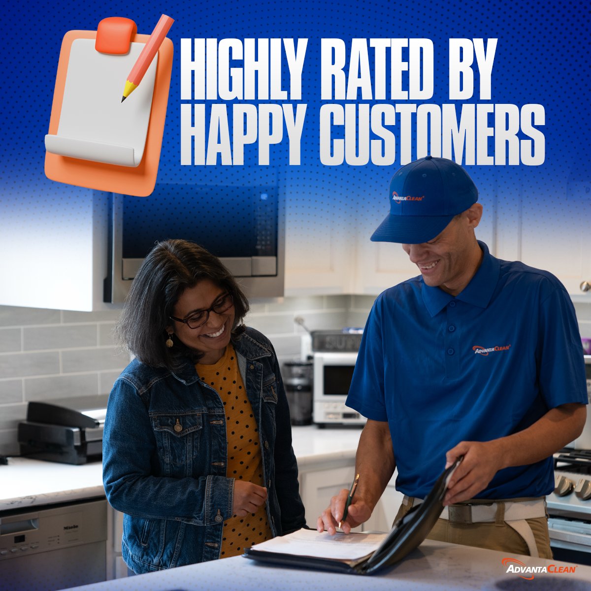 AdvantaCleanES's tweet photo. The best part of our job is seeing the stress lift off a homeowner's face. A job well done speaks louder than anything else. https://t.co/l3OVl0yFwJ