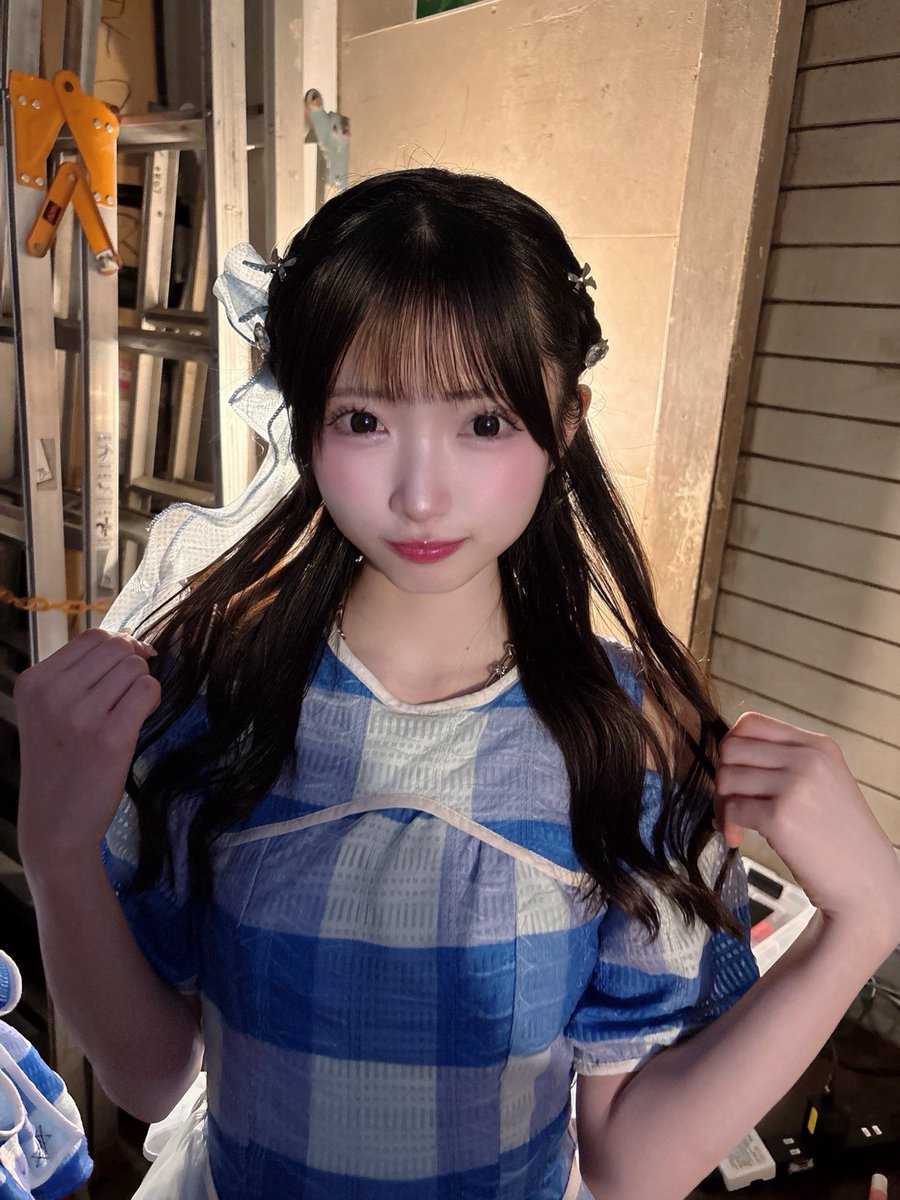 こちらは大阪遠征1日目のYUYU ちゃん！ この日も編み込みにキラキラ