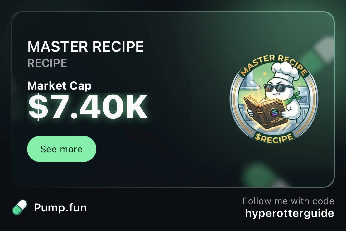 Master Recipe tweet media