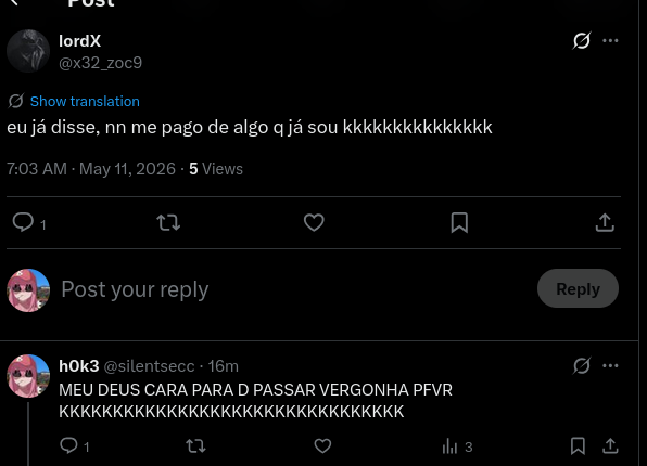 silentsecc's tweet photo. lordx falando q e raquer 123 sendo q ele e conhecido por fazer as maiores lammagem q geral ja viu
mais e isso lordx tmj pelo papo cara agora realmente ta declarado ( LORDX E A PIADA DA GERAÇÃO KKKKK ) 
to no aguardo do seu quit lammerzinho fudido https://t.co/bnIhUUXJZM