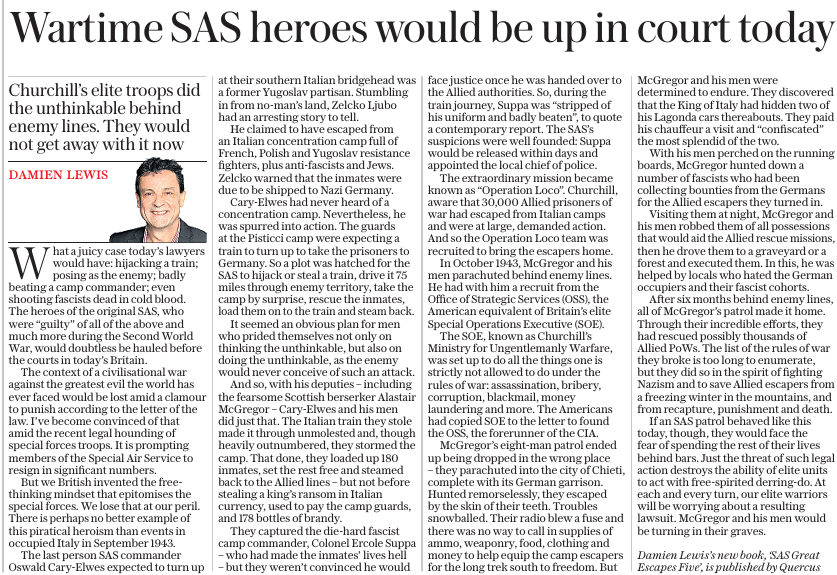 howardharry's tweet photo. This brilliant piece by @authordlewis (published online yesterday) is in print today in the @Telegraph. It's taken a cut to make it fit, so do check out the full thing online https://t.co/BmVikYEHJp