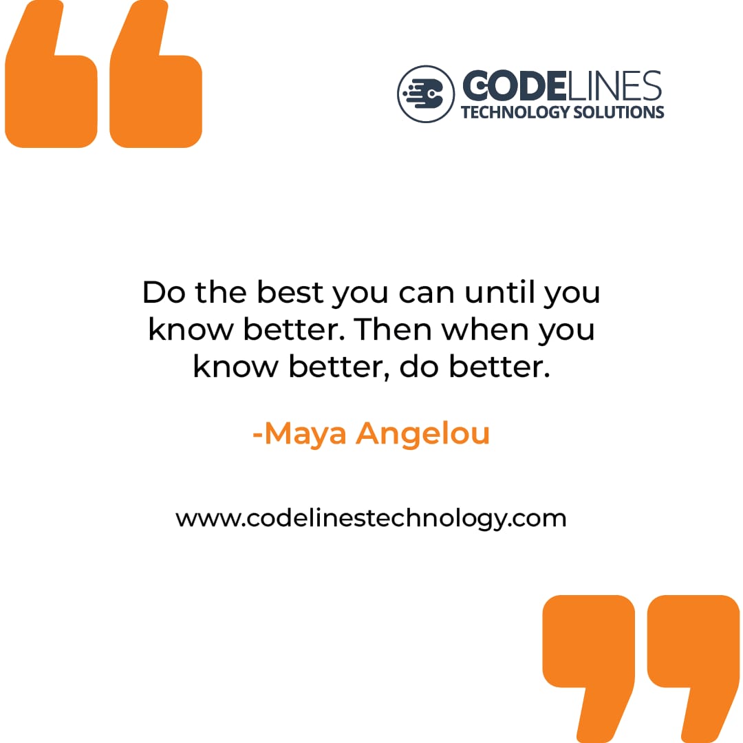 Codelinestechs's tweet photo. It's another day to do better, and be better.

#motivationalmonday #ittraining #codelines https://t.co/J5zdCXmMqc