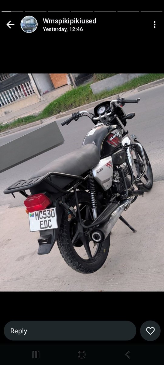 Eng_Matarra's tweet photo. #Tshs. 1,150,000/= kila moja
▪️BOXER DOMO #DLM
▪️HUNTER #EDC
▪️BOXER DOMO #DVY
▪️HAOJUE EXPRESS #CNJ
➡️Cc. 125
➡️Gear 5
➡️Engine safi
➡️Starter zinapiga
➡️Zimetunzwa vizuri
➡️Hazina matengenezo
➡️Full Documents ✅️
ZOTE ZIPO DAR
CALL 📞📲- 0793022184
WHATSAPP-0719542184 https://t.co/smnCLt4KFg