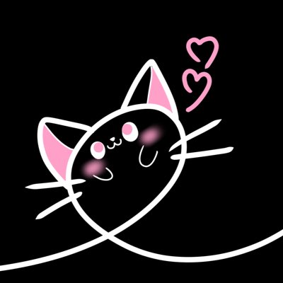 新しいプロフィール画像 #イラスト ハートと猫イラスト