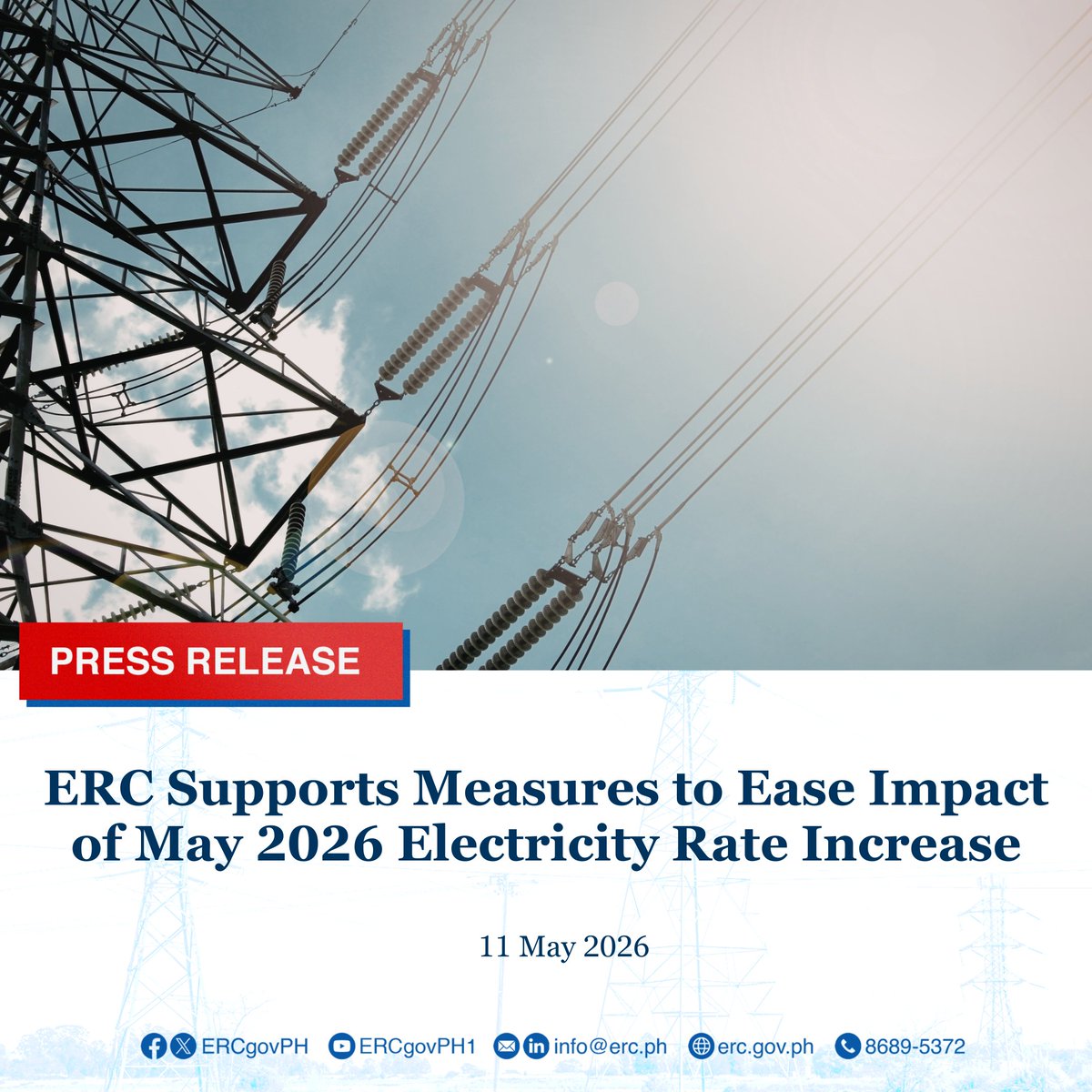 ERC Supports Measures to Ease Impact of May 2026 Electricity Rate ...