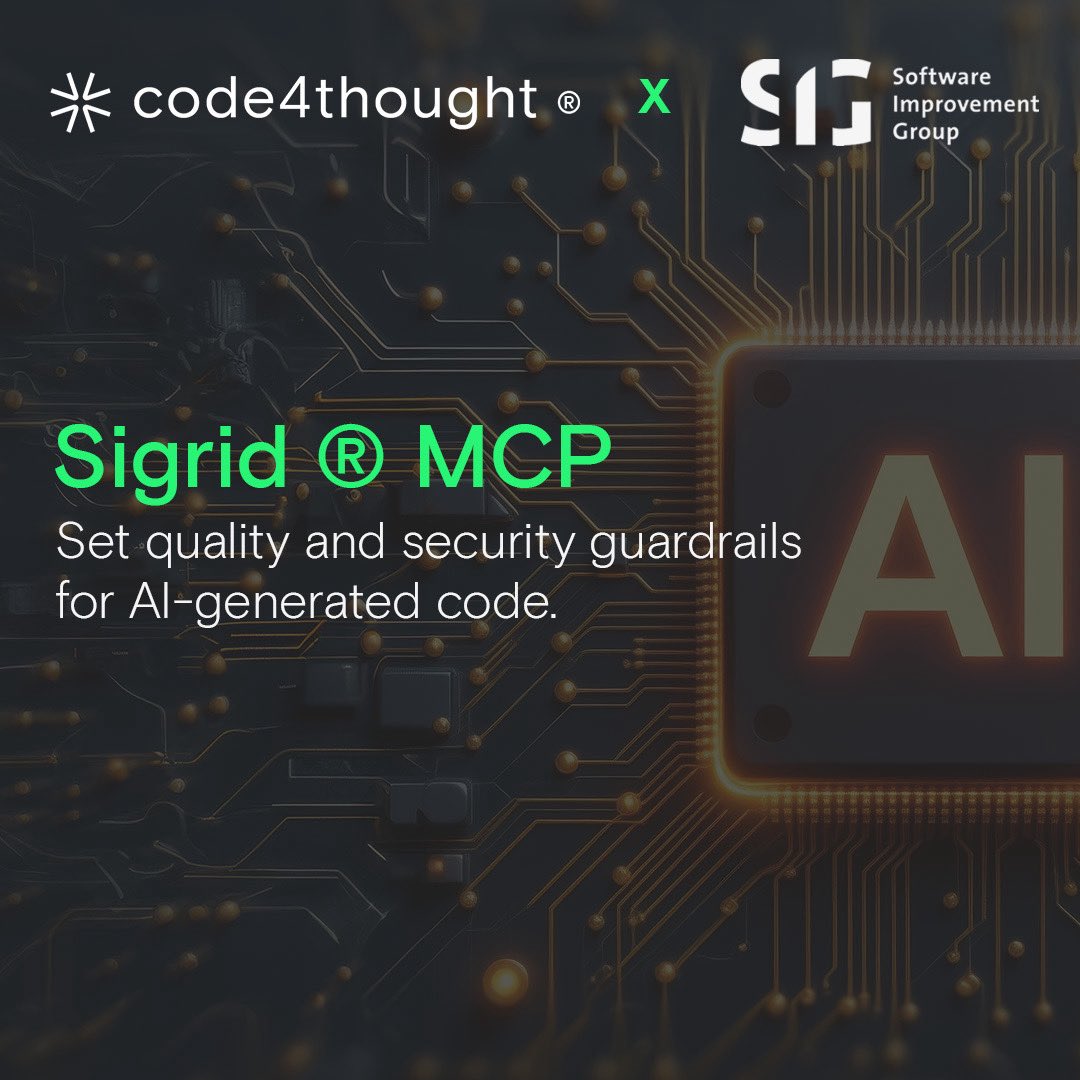 Code4thoughtE's tweet photo. AI speeds up software development, but code quality, technical debt &amp; security risks can scale just as fast. With the right guardrails, teams can detect issues earlier and build faster with confidence. https://t.co/GWdL4YQQA8

#code4thought https://t.co/veqIJDD2ol