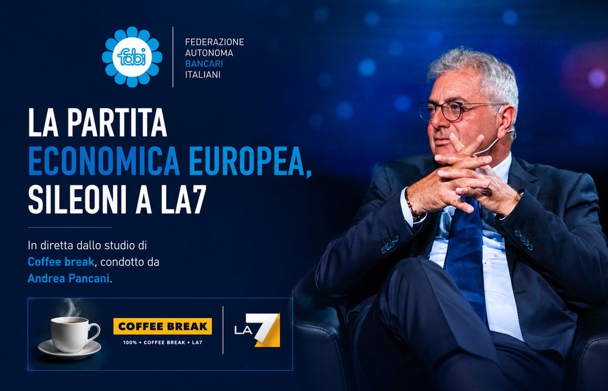 FABI_News's tweet photo. LA PARTITA ECONOMICA EUROPEA, @LandoSileoni A LA7

Guarda 👇🏼 la puntata 
https://t.co/7VeQIjZ0Sy https://t.co/uQ95YdzDoQ