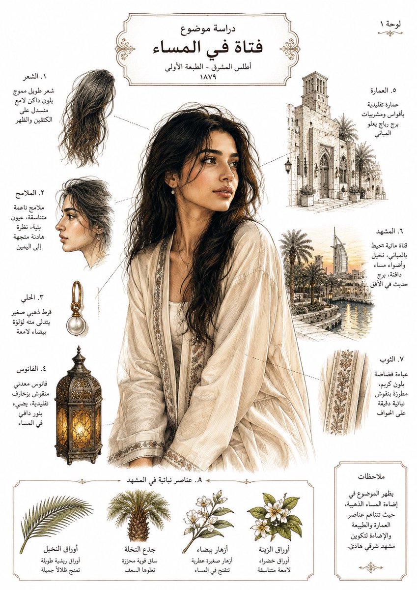 MishariMB's tweet photo. عجججججججييييبه
- حط صورتك
- حط هالامر بـchatGPT

أنشئ ملصق بطابع قديم للرسم النباتي يعيد تصور الموضوع الرئيسي كما لو كان موضع دراسة في أطلس علمي من القرن التاسع عشر، بالاعتماد فقط على التفاصيل الظاهرة. استخدم خطوط حبر دقيقة، وتهشيرًا متقاطعًا رقيقًا، وأسلوب رسم
واقعيًا لكنه مثاليًا. وخلفية بيضاء
لون الرسم بألوان زاهية من الصورة المرفوعة على خلفية
رتّب رسمًا رئيسيًا مركزيًا تدعمه دراسات مُدرجة أصغر، وخطوط إرشاد، وإشارات توضيحية في المخطط تحلل الشكل والبنية بنصوص مشروحة. أدرج تسميات وعلامات هادئة.
يجب أن يكون النص المشروح بالعربيه البسيطة وسهل القراءة.