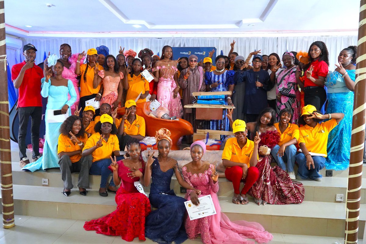 apdc_group's tweet photo. @apdc_group in partnership with @FirstBankngr, recently hosted the graduation ceremony of the Fashionistas (You First Cohort 2) Training Programme, equipping 50 Nigerian women with skills in fashion, make-up artistry and hair braiding.
🔗https://t.co/nxXFaxRTtl
#APDC #FirstBank https://t.co/TFTzn4m9OU