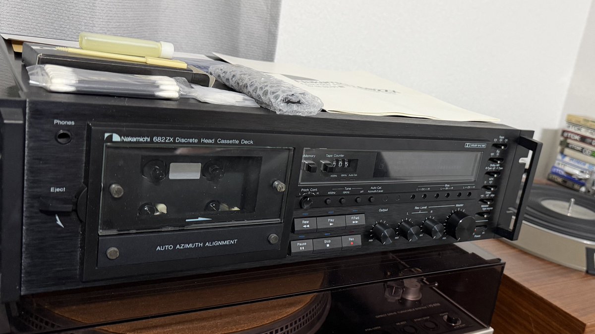 ナカミチ682ZXの修理完了連絡が来ました！ あと少しで念願のナカミチ
