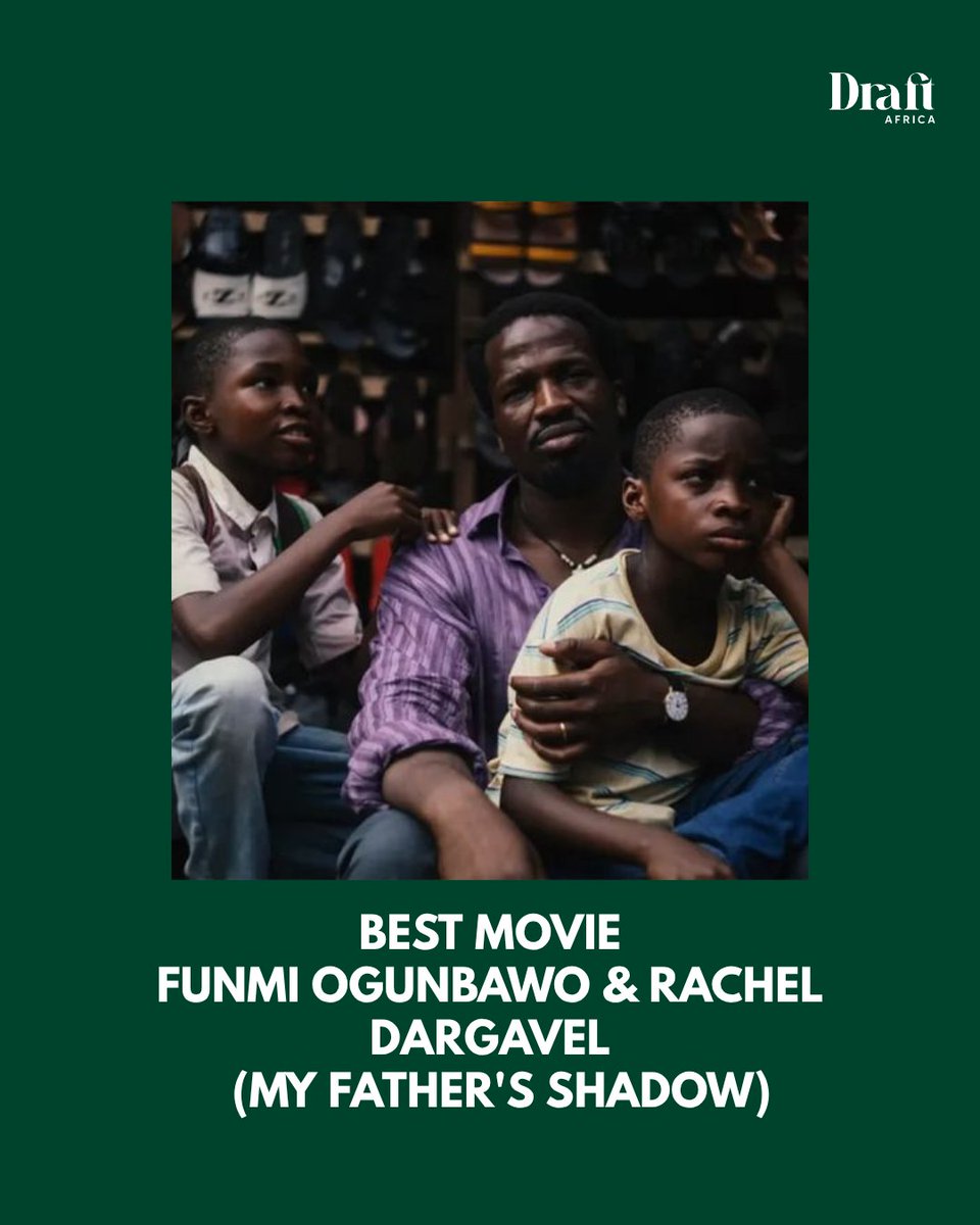 draftafrica_'s tweet photo. My Father's Shadow was really the star of the recently concluded AMVCA event!
The movie, which recently received a BAFTA Award, bagged multiple awards on Saturday also.
A big congratulations to the team that made this magic! 👏
#DraftAfrica #Africastorytellers #AMVCAAwards https://t.co/hVtl3RjnzQ