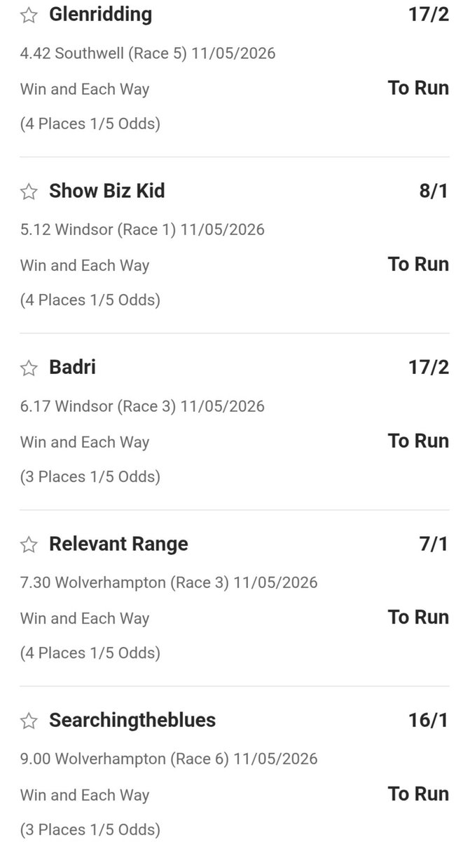 Best_Value_Bet's tweet photo. Todays Best Value Bets - selected using a unique tried and regression tested system https://t.co/ciPlHW1VaG