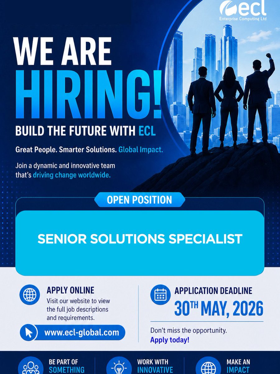 entcomputing's tweet photo. THE ROLE IS STILL OPEN‼️ 

We have a spot for a Solutions Specialist

If you close deals, hit targets, and know how to turn a conversation into a contract, we want you.
This is a front-line role. You’ll be selling real technology solutions to real businesses
#stayrelevant #hiring https://t.co/7Fo1bmxwzk