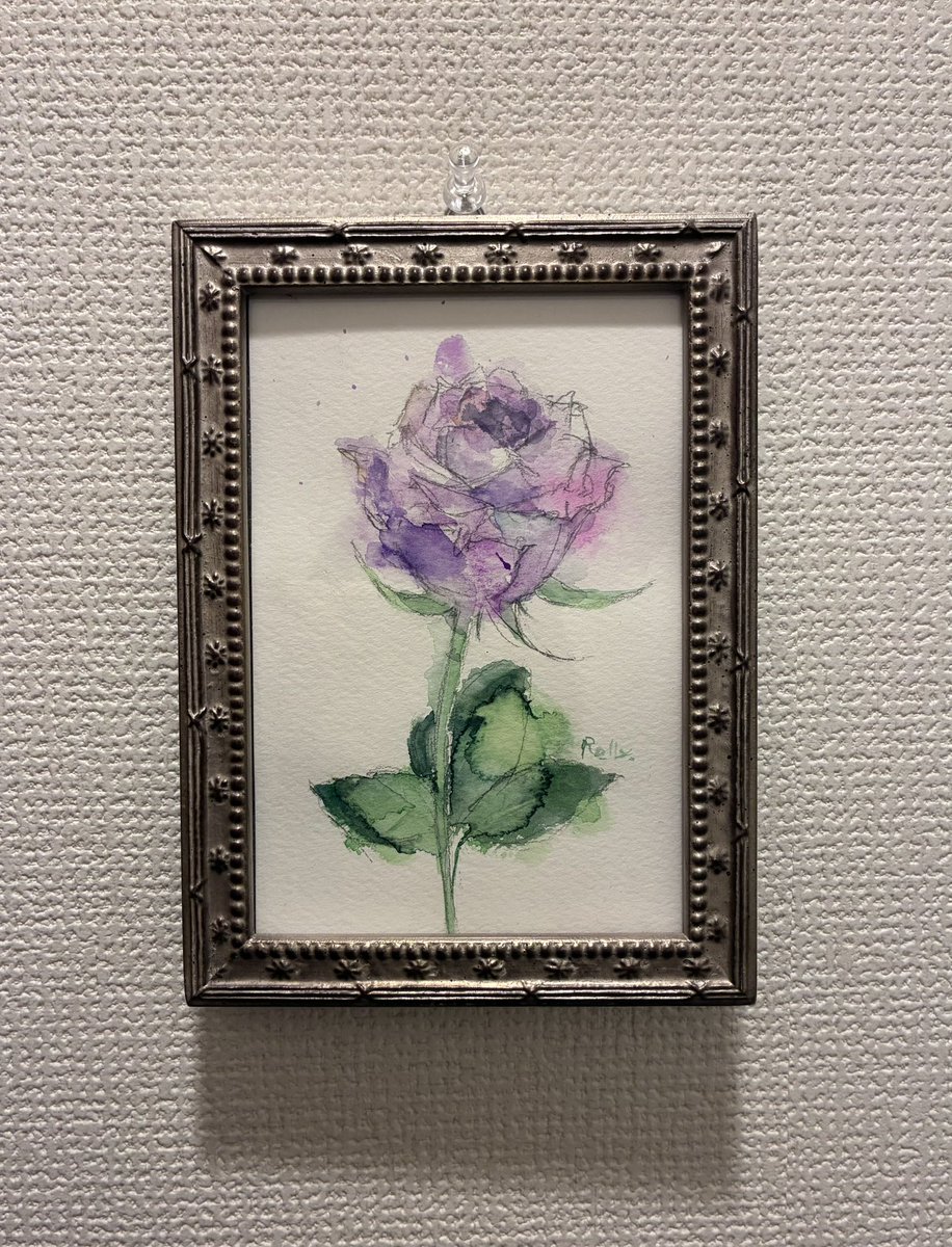 8_hoif's tweet photo. 「薔薇」　額装版 https://t.co/5plj35SPp4