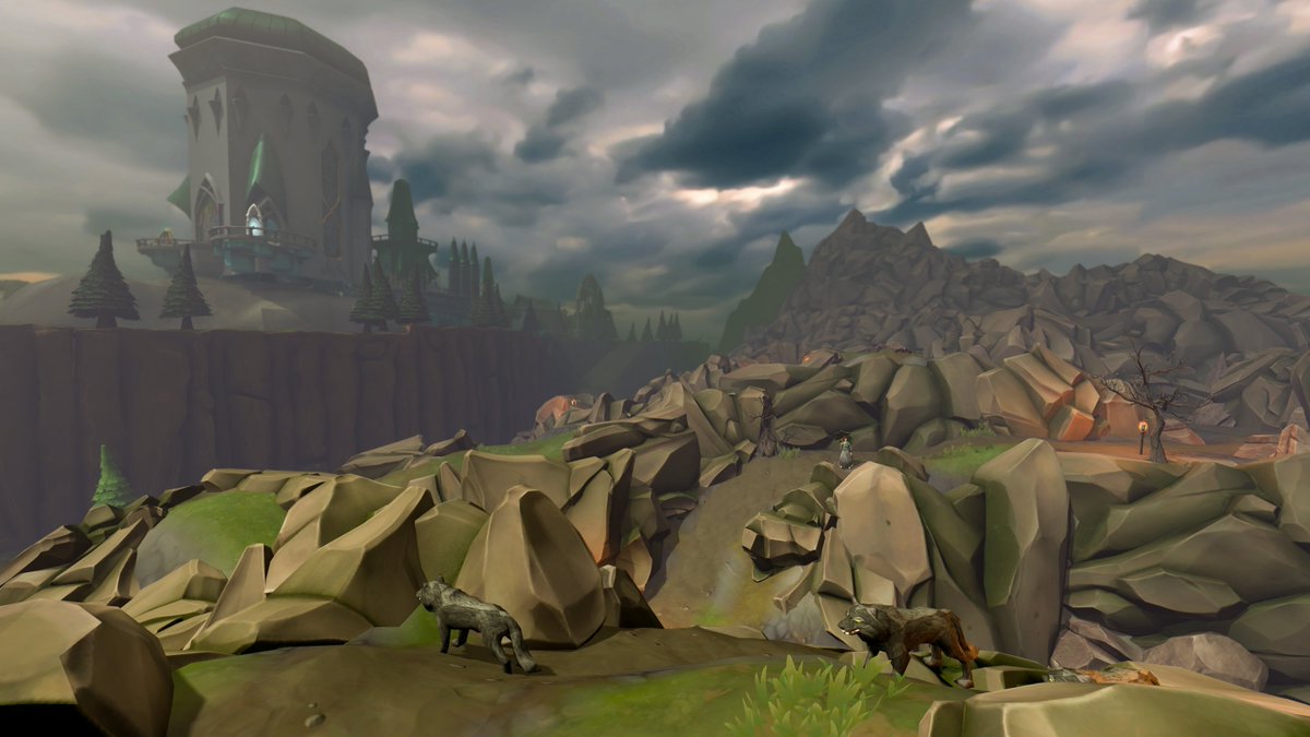 ScapeAndChill's tweet photo. Can you spot 📸 AWeeRedPanda?
So many amazing landscapes to wander through but don't get caught by those wolves down there! 🐺🐺🐺

#runescape @RuneScape https://t.co/sJi2MIk2Ld