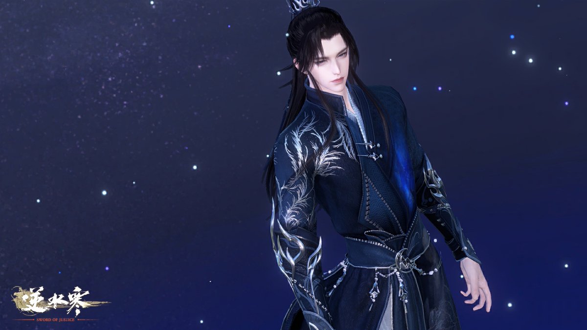 SoJ_JP's tweet photo. 🎀新衣装「煙黛粉墨」「夜空に輝く星」5月14日登場！

「煙黛粉墨」は大胆なピンク×ブラックの配色に、リボンや小さな蝶モチーフを散りばめた、キュートで軽やかなデザイン🦋

「夜空に輝く星」は静かな夜空を思わせる深い色合いと、銀糸の装飾が織りなす上品な輝き🌌

どちらも5月14日より、280紋玉で入手可能！
お見逃しなく💫

#逆水寒 #Justice